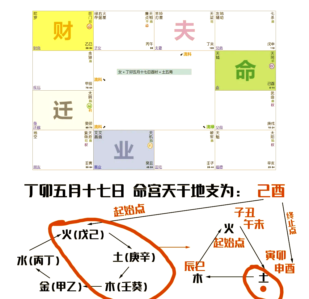 紫薇命盘排盘