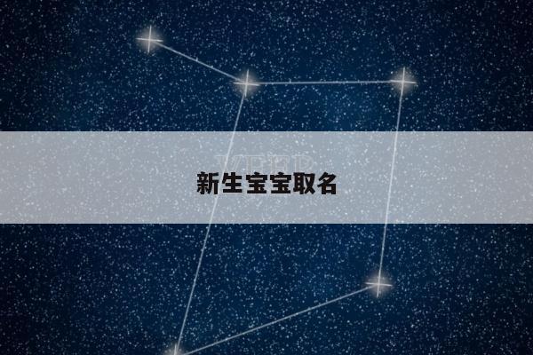 新生宝宝取名